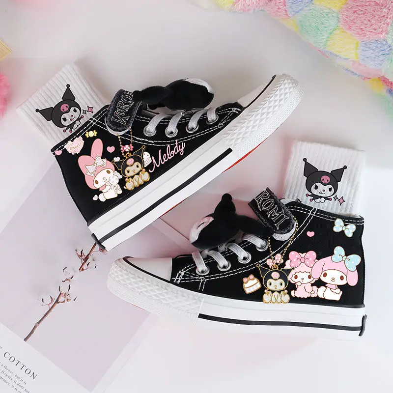 Kawaii Sanrios My Melody Kuromi Spring and Autumn Child High Top Girl Cute Cartoon Casual Breathable Non-Slip Graffiti Shoes
Kawaii Sanrios My Melody Kuromi Spring and Autumn Child High Top Girl Cute Cartoon Casual Breathable Non-Slip Graffiti Shoes
