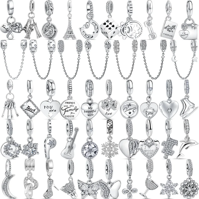 925 Sterling Silver Family Tree Moon Butterfly Eternal Dangle Charm Silver Color Beads Fit Original Pandora Bracelet DIY Jewelry
925 Sterling Silver Family Tree Moon Butterfly Eternal Dangle Charm Silver Color Beads Fit Original Pandora Bracelet DIY Jewelry