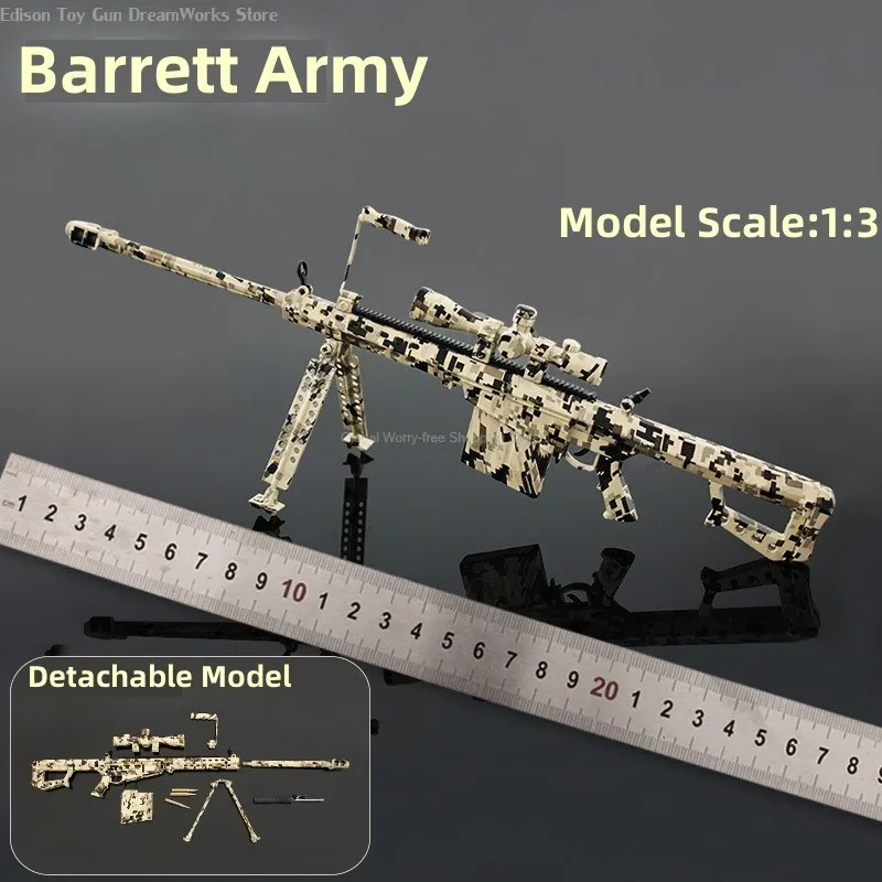 1:3 Scale Barrett B82A1 AR15 AK47 Toy Assembly Gun Model Detachable Toy Alloy Model Puzzles Block Gun Weapon For Action Figure
1:3 Scale Barrett B82A1 AR15 AK47 Toy Assembly Gun Model Detachable Toy Alloy Model Puzzles Block Gun Weapon For Action Figure