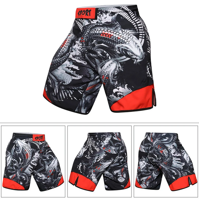 

MMA BJJ Rashguard Running Shorts Rash Guard Fitness Tracksuit Boxing Jerseys Muay Thai Compression Men MMA Sport Kickboxing 07