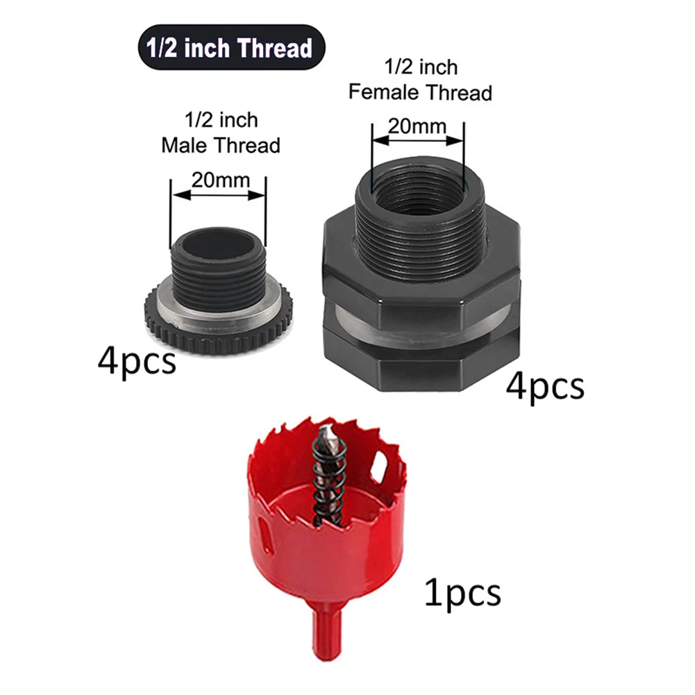 Drill Joint Fitting Kit Home Livingroom 1 Hole Saw Corrosion Resistant Durable Easy To Replace PVC Versatile Use
Drill Joint Fitting Kit Home Livingroom 1 Hole Saw Corrosion Resistant Durable Easy To Replace PVC Versatile Use