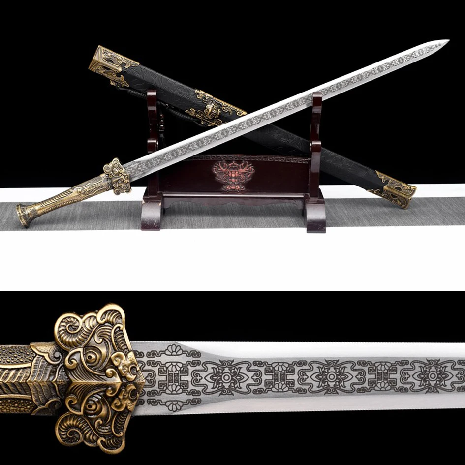 99cm Medieval Emperor sword Metal Chinese King sword Real Sword Laser carved real steel weapon battle ready sharp katana
99cm Medieval Emperor sword Metal Chinese King sword Real Sword Laser carved real steel weapon battle ready sharp katana