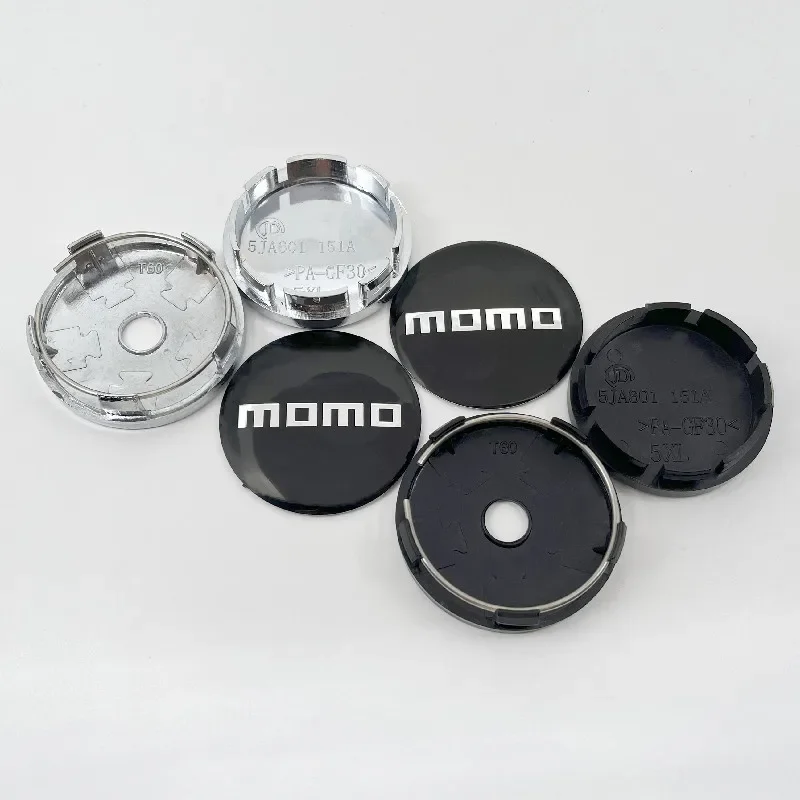 

4pcs 56mm 60mm New MOMO logo car emblem Wheel Center Hub Cap auto Rim refit dust-proof badge covers sticker styling Accessories
