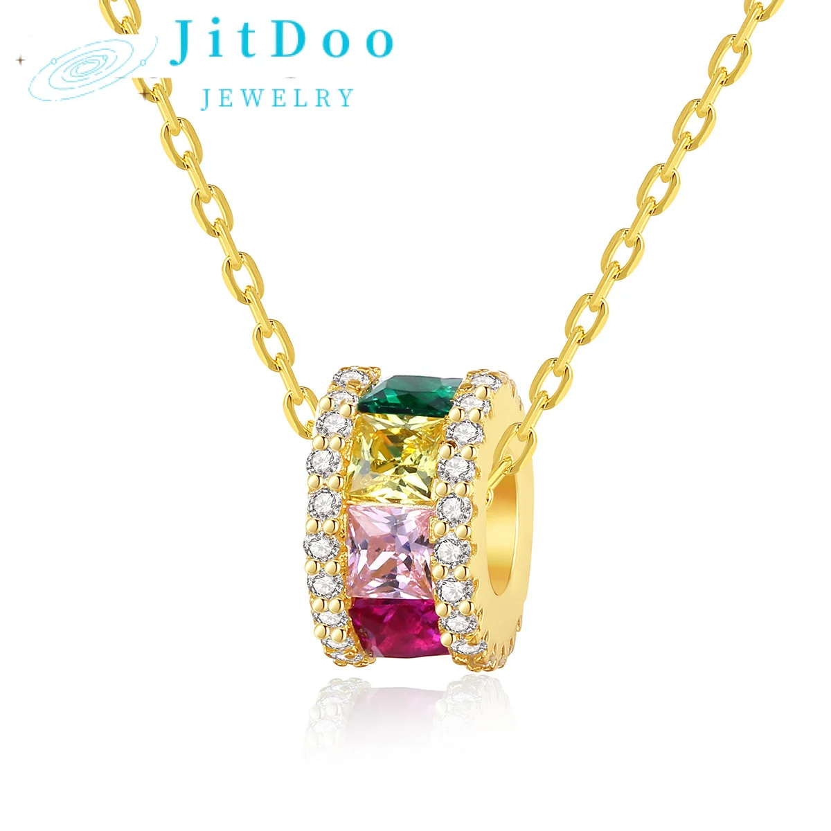 JitDoo Colorful Necklace S925 Silver Pendant Collarbone Chain Color Zirconium Simple Fashion for Women Valentine Day Gift Jewel
JitDoo Colorful Necklace S925 Silver Pendant Collarbone Chain Color Zirconium Simple Fashion for Women Valentine Day Gift Jewel