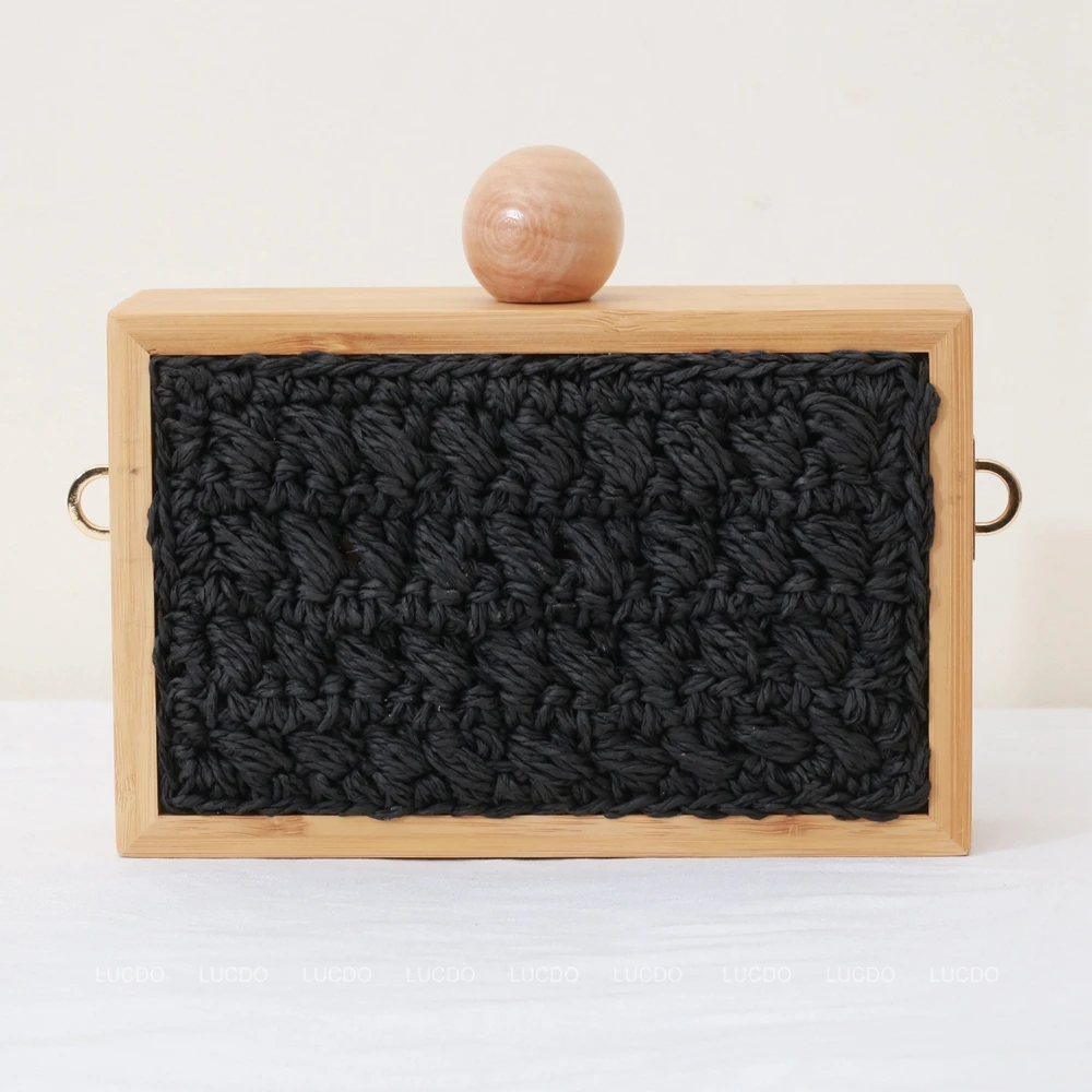 Square Bamboo Crossbody Box Bag - Woven Beach Tassel Purse 1 S1bed13c0c5d74de580a3c2aa2a9e14db3