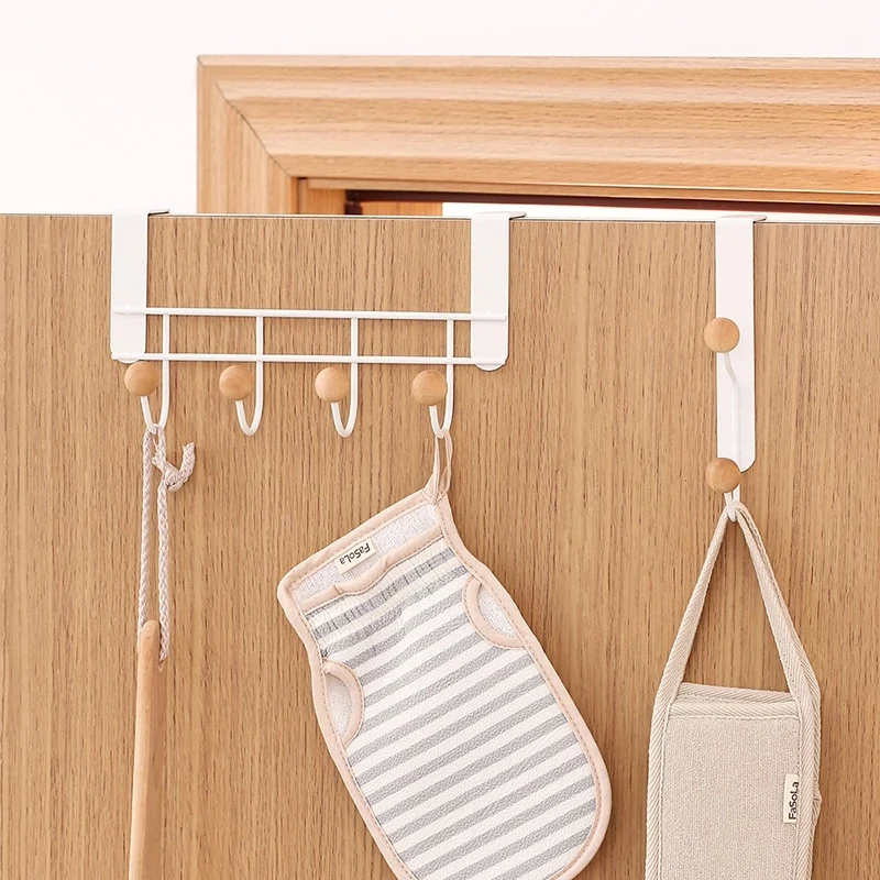 

Hook Behind The Door Punch-free Living Room Bedroom Storage Rack Clothes Hat Scarf Coat Storage Rack Sundries Finishing Hanger