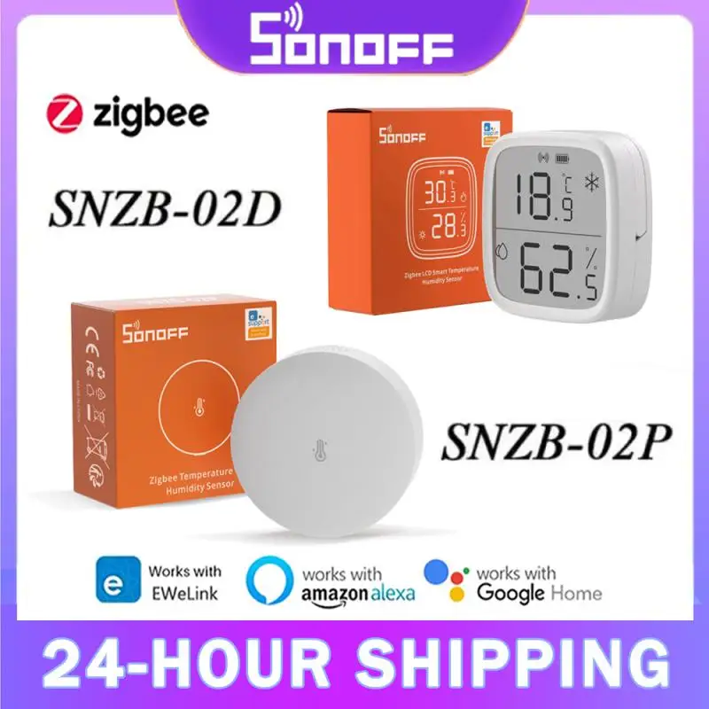 Датчик температуры и влажности SONOFF SNZB-02P/02D, Zigbee Monitor, комплекты автоматизации умного дома, управление через eWeLink Alexa Google Home
Датчик температуры и влажности SONOFF SNZB-02P/02D, Zigbee Monitor, комплекты автоматизации умного дома, управление через eWeLink Alexa Google Home