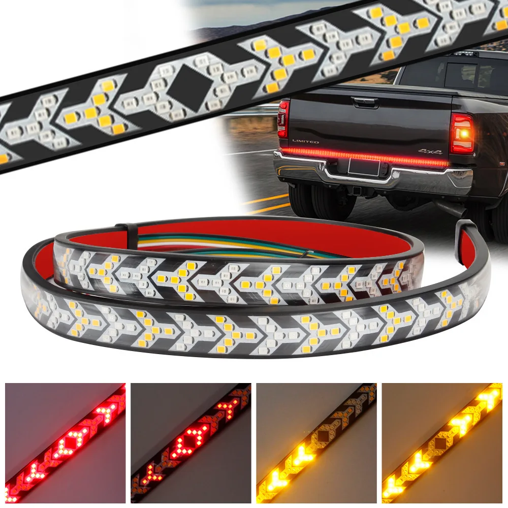 12V 24V Red Amber Car LED Tailgate Light LED Truck Tailgate Light Bar Running Turn Signal Brake Reverse Backup Tail light Strip
12V 24V Red Amber Car LED Tailgate Light LED Truck Tailgate Light Bar Running Turn Signal Brake Reverse Backup Tail light Strip