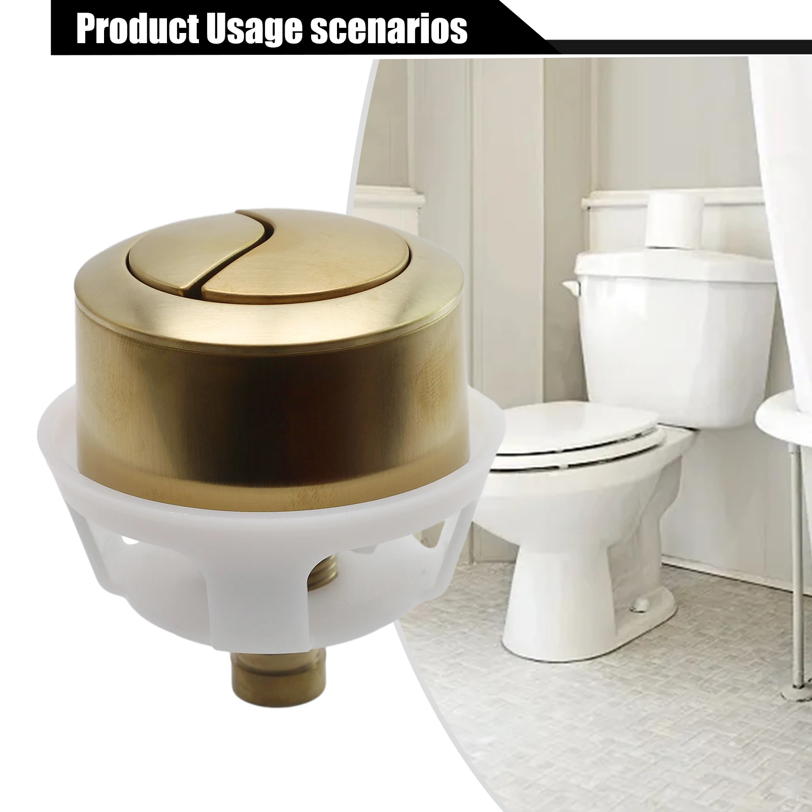 Toilet Flush Button Dual Flush Toilet Round Valve Push Button Standard Replacements For Cable Operated Concealed Cisterns
Toilet Flush Button Dual Flush Toilet Round Valve Push Button Standard Replacements For Cable Operated Concealed Cisterns