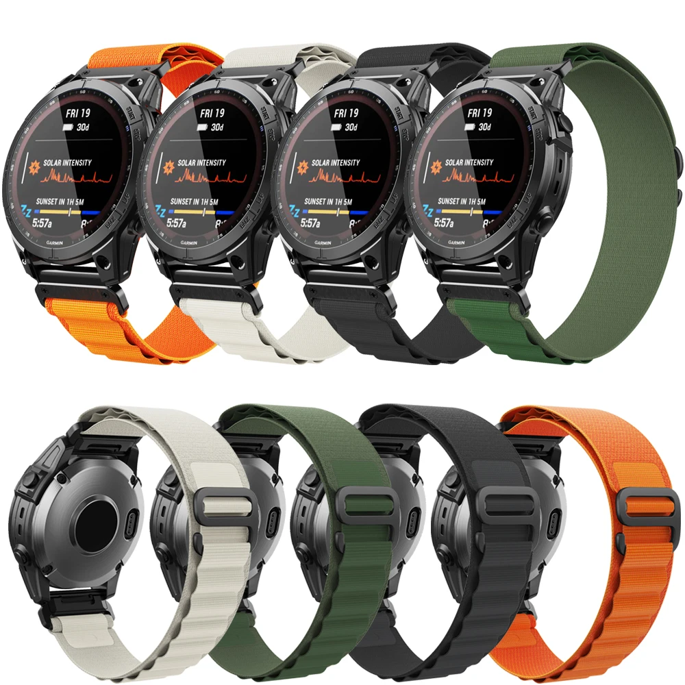 22 26mm Nylon Quickfit Strap For Garmin Fenix 7X 7 6X 6 Pro 5 5X Plus Epix Gen2 Enduro Smartwatch Band Bracelet Wristband Correa
22 26mm Nylon Quickfit Strap For Garmin Fenix 7X 7 6X 6 Pro 5 5X Plus Epix Gen2 Enduro Smartwatch Band Bracelet Wristband Correa