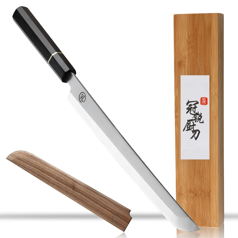 Японский нож GRANDSHARP Sakimaru, кухонные ножи шеф-повара, профессиональный инструмент для фильтрации, 8cr1 8mov защитный нож из нержавеющей стали
Японский нож GRANDSHARP Sakimaru, кухонные ножи шеф-повара, профессиональный инструмент для фильтрации, 8cr1 8mov защитный нож из нержавеющей стали
