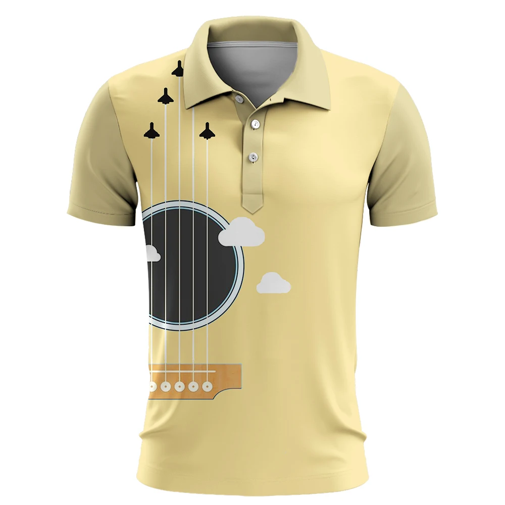 Men's Summer Fashion Polo Shirt Guitar Pattern 3D Print Short Sleeve Polo Shirt Unisex Harajuku Street Leisure Sports T-shirt
Men's Summer Fashion Polo Shirt Guitar Pattern 3D Print Short Sleeve Polo Shirt Unisex Harajuku Street Leisure Sports T-shirt