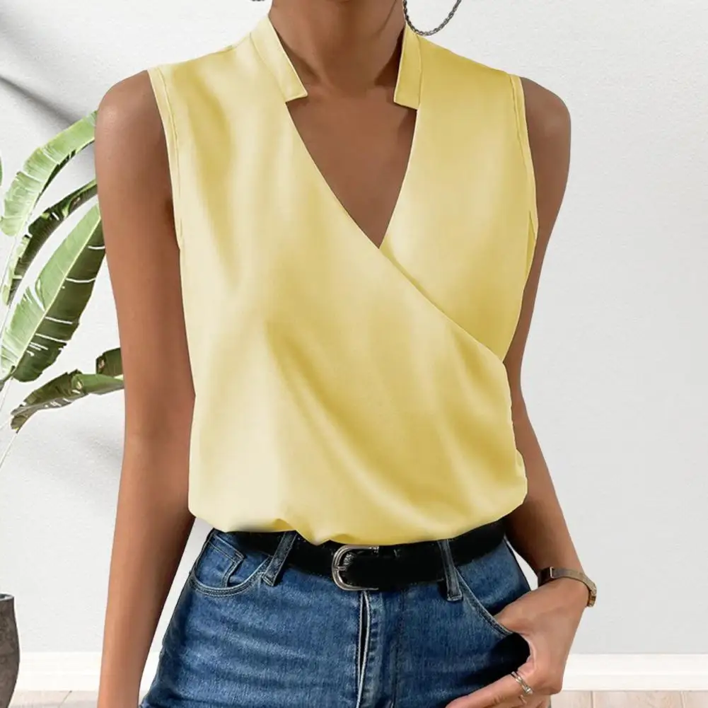 

Fashion V-neck Sleeveless Print Women Tops And Blouses 2023 Summer Casual White Tank Top Femme Shirt Blouse