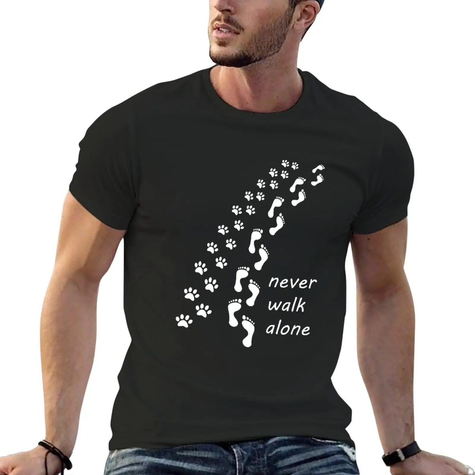New Never walk alone Design T-Shirt korean fashion boys white t shirts mens big and tall t shirts
New Never walk alone Design T-Shirt korean fashion boys white t shirts mens big and tall t shirts