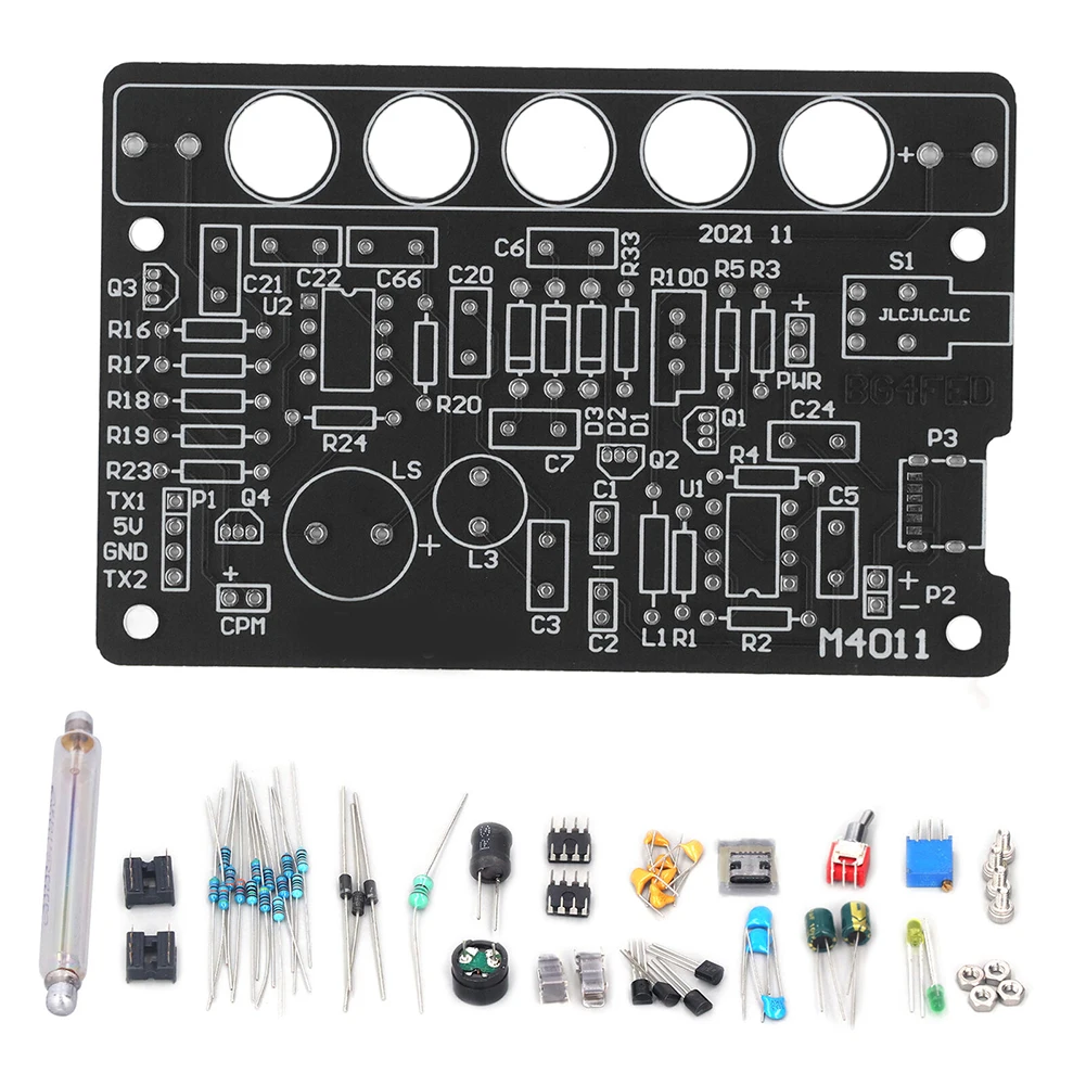 Nuclear Radiation Detector Kit DIY Geiger Counter Parts PCB Board Geiger Tube M4011 Low Temperature Resistance Testing Equipmen
Nuclear Radiation Detector Kit DIY Geiger Counter Parts PCB Board Geiger Tube M4011 Low Temperature Resistance Testing Equipmen