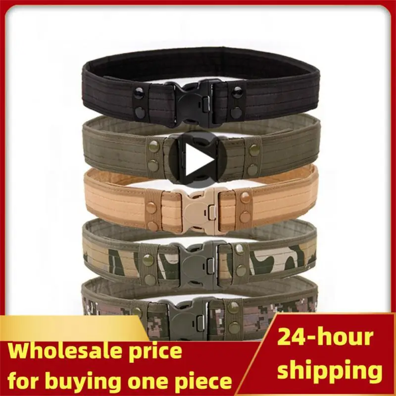 

Quick Release Military Tactical Belt Army Style Combat Belts Fashion Men Camouflage Canvas Waistband Outdoor Hunting Waist Strap