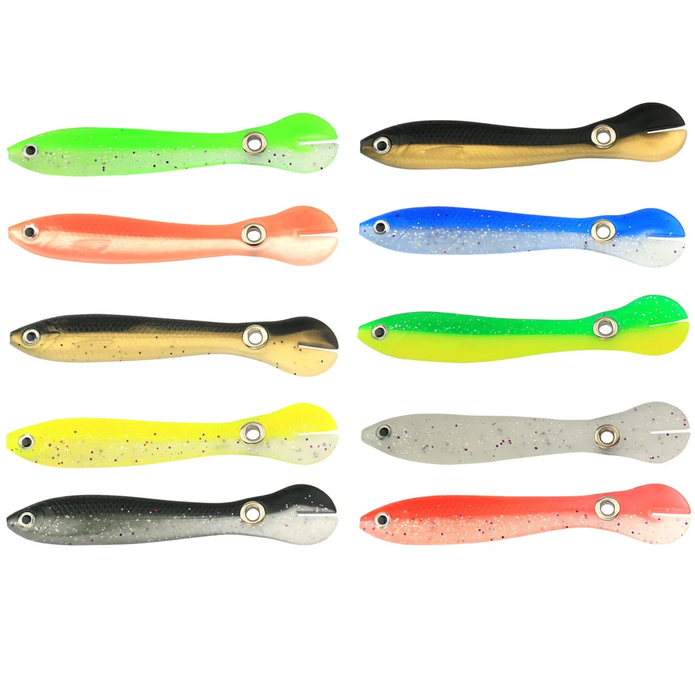 

Fishing Lure 10cm Irritable Loach Soft Bait Long Cast Artificial Worm Lures Black Pit Two-tone Color Mud Fish Lot 10 Piece Sale