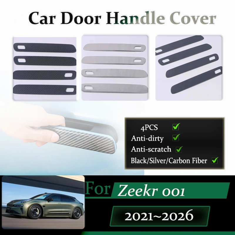 

For Zeekr 001 2021 2022 2023 2024 2025 2026 Car Door Handle Cover Chromium Stylings Chrome Trim Sticker Exterior Car Accessories