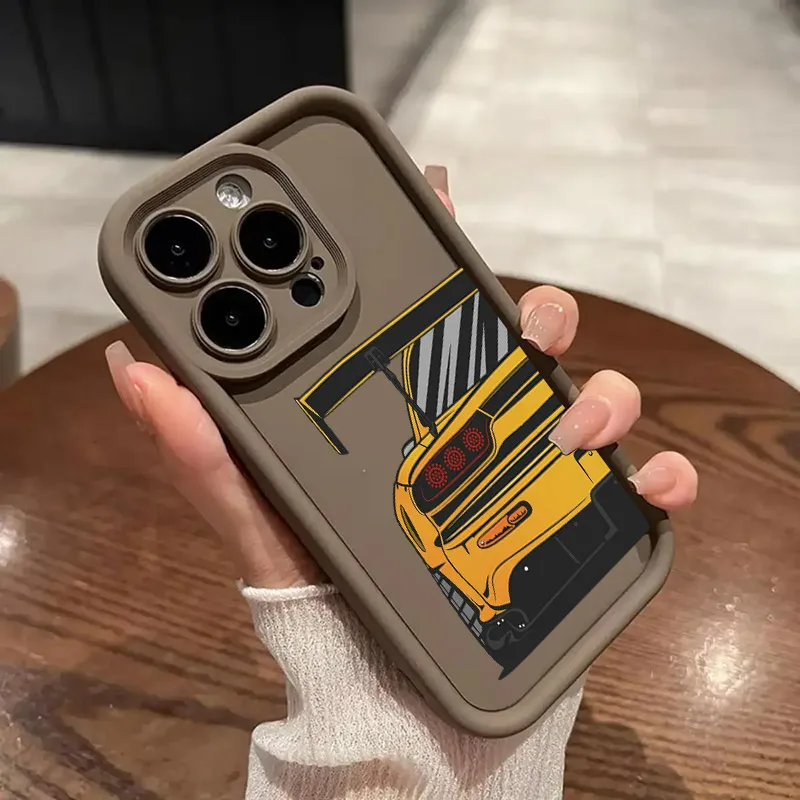 Cartoon Tokyo JDM Male Car Soft TPU Case For iPhone 16 15 11 13 14 12 Pro Max 15 Plus Mini 16Pro Shockproof Silicone Phone Cover Cartoon Tokyo JDM Male Car Soft TPU Case For iPhone 16 15 11 13 14 12 Pro Max 15 Plus Mini 16Pro Shockproof Silicone Phone Cover
