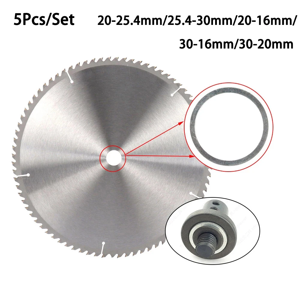 Conversion Ring Circular Saw Diameter Internal&External Metal Silver Size 20&16mm 20&30 5pcs Blade Bush Durable
Conversion Ring Circular Saw Diameter Internal&External Metal Silver Size 20&16mm 20&30 5pcs Blade Bush Durable