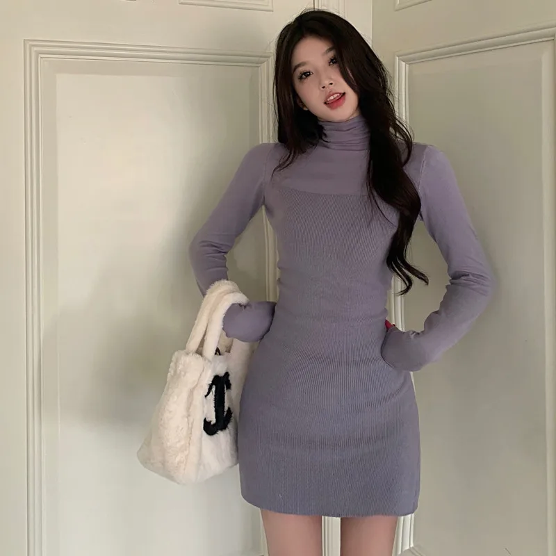 2023 Elegant Jersey Dresses For Women High Neck Long Sleeve Underlay Short Sexy Hip Wrap Free Shipping
2023 Elegant Jersey Dresses For Women High Neck Long Sleeve Underlay Short Sexy Hip Wrap Free Shipping