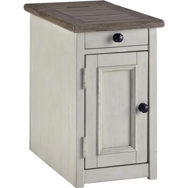 Signature Design by Ashley Bolanburg Farmhouse Chair Side End Table with Outlets and USB Ports, Antique Cream & Brown
Signature Design by Ashley Bolanburg Farmhouse Chair Side End Table with Outlets and USB Ports, Antique Cream & Brown