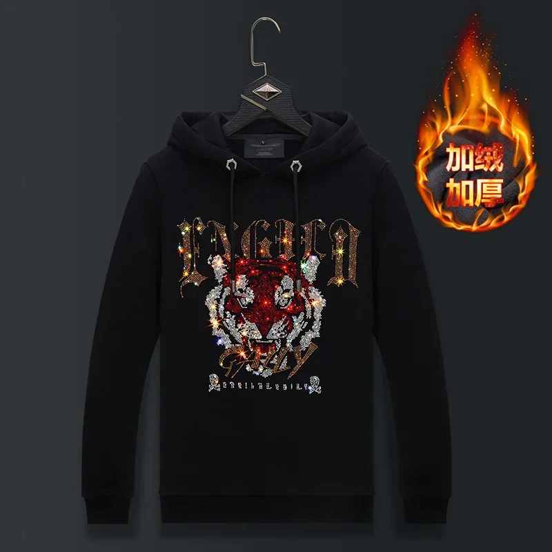 2023 Men Hoodie Thick Sweatshirt Fashion Streetwear Tiger Rhinestones Pullover Hooded Hoodie Mens Winter Clothes Ropa De Hombre
2023 Men Hoodie Thick Sweatshirt Fashion Streetwear Tiger Rhinestones Pullover Hooded Hoodie Mens Winter Clothes Ropa De Hombre