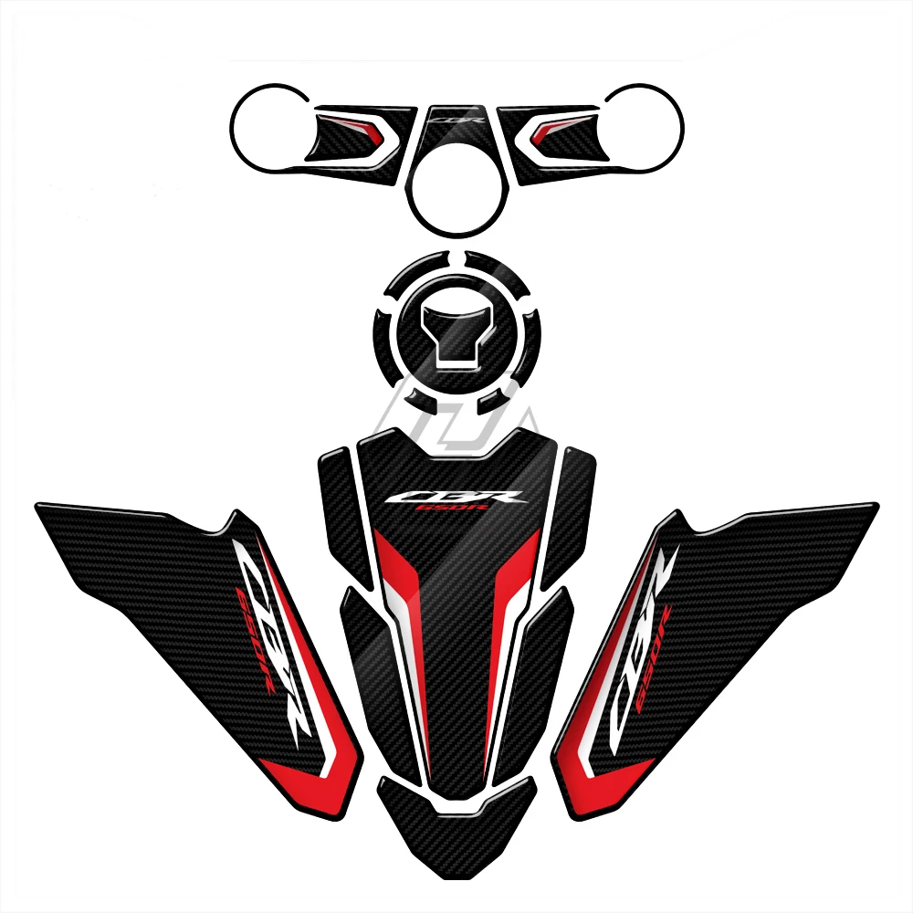For Honda CBR650R 2019-2022 3D Carbon-look Triple Yoke Defender Sticker Side Tank Pad Protection
For Honda CBR650R 2019-2022 3D Carbon-look Triple Yoke Defender Sticker Side Tank Pad Protection