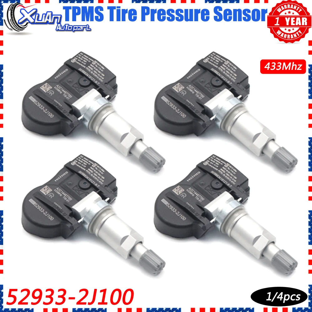 Датчик давления в шинах Xuan TPMS, датчик 52933-2J100 для Hyundai Solaris Verna Accent Kia Rio Sorento Ceed Genesis G80 433 МГц
Датчик давления в шинах Xuan TPMS, датчик 52933-2J100 для Hyundai Solaris Verna Accent Kia Rio Sorento Ceed Genesis G80 433 МГц