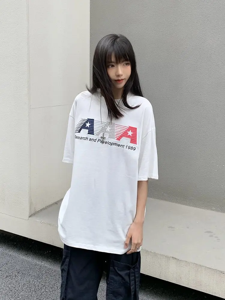100% pure cotton heavy design printed American T-shirt for men and women loose trendy short-sleeved couple oversize niche retro
100% pure cotton heavy design printed American T-shirt for men and women loose trendy short-sleeved couple oversize niche retro