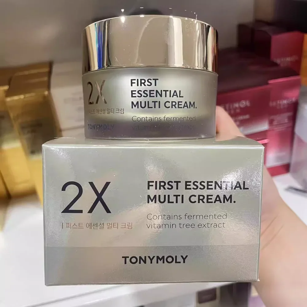 

Корейский Tonymoly 2X первый необходимый многослойный крем 50 мл двойной увлажняющий укрепляющий Осветляющий увлажняющий уход за кожей лица против морщин