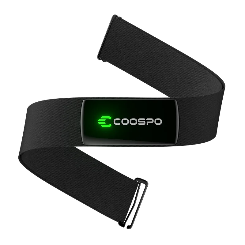 

COOSPO H9Z Rechargeable Heart Rate Monitor Chest Strap HR Sensor HRM Bluetooth5.0 ANT+ IP67Waterproof Use For Garmin/Wahoo/Zwift