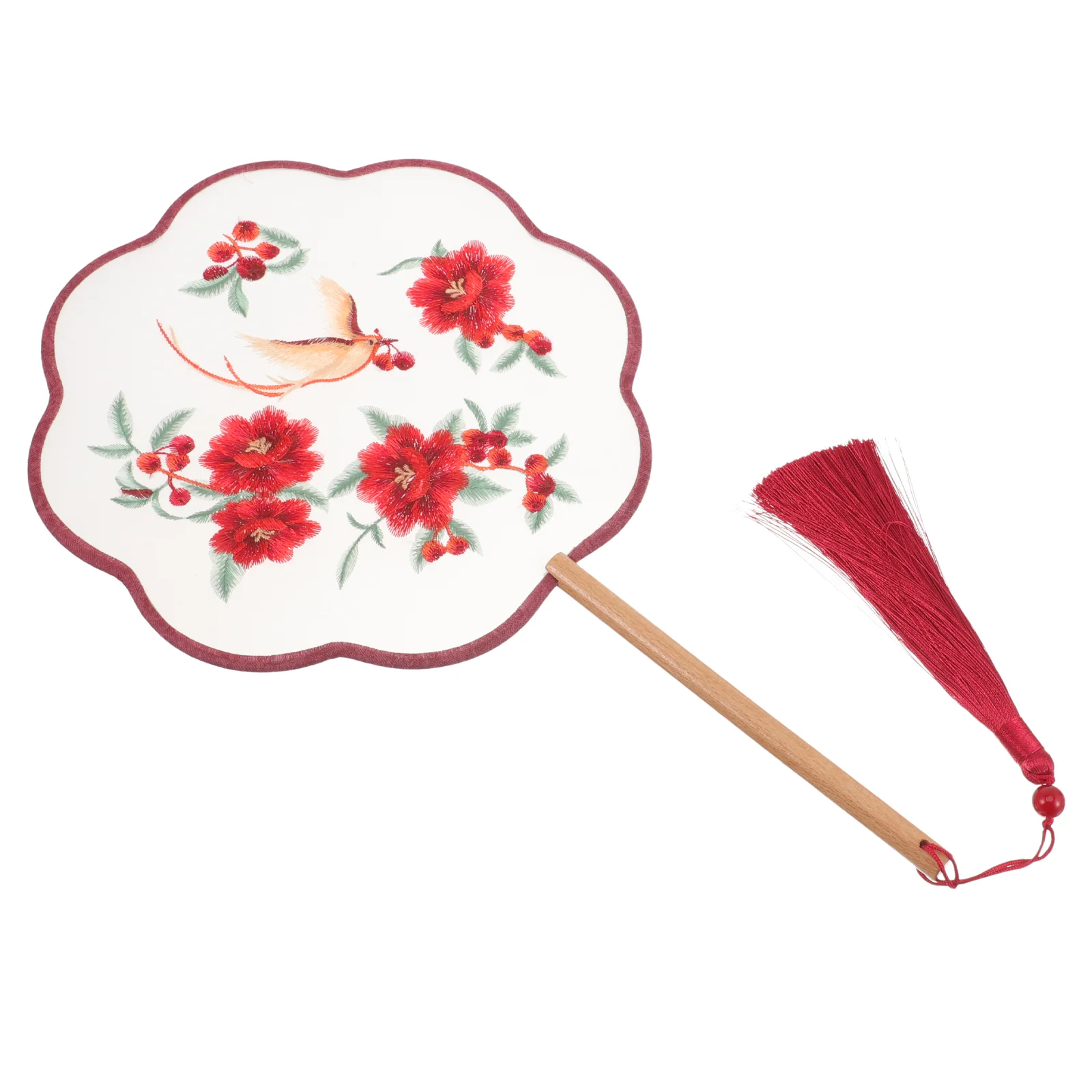 Eight Petal Court Fan Circular Round Hand Art Embroidery Tassel Vintage Wedding Decor
Eight Petal Court Fan Circular Round Hand Art Embroidery Tassel Vintage Wedding Decor