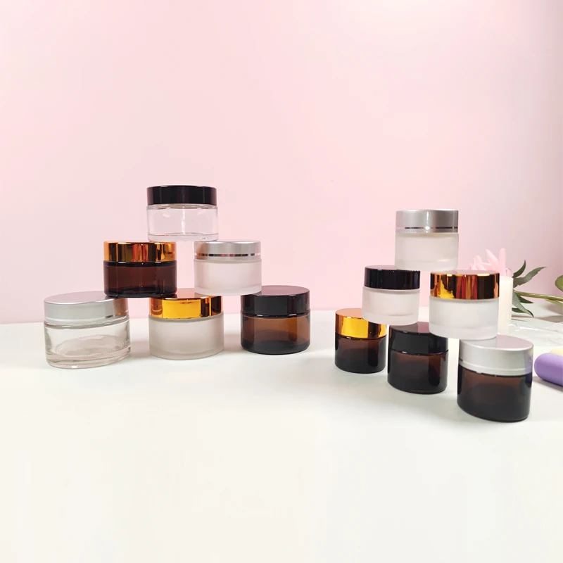 5Pcs 5g-50g Amber Round Glass Jars Pots With Inner Liners & Lids Make up Vials For Lip Balm Lotion Cream Eye shadow Nail Powders
5Pcs 5g-50g Amber Round Glass Jars Pots With Inner Liners & Lids Make up Vials For Lip Balm Lotion Cream Eye shadow Nail Powders