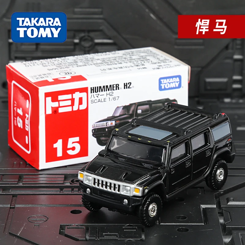 Модель автомобиля TAKARA TOMY TOMICA из сплава, модель автомобиля № 15, модель внедорожника Hummer H2, Модель гоночного автомобиля, миниатюрный масштаб, подарок для детей
Модель автомобиля TAKARA TOMY TOMICA из сплава, модель автомобиля № 15, модель внедорожника Hummer H2, Модель гоночного автомобиля, миниатюрный масштаб, подарок для детей