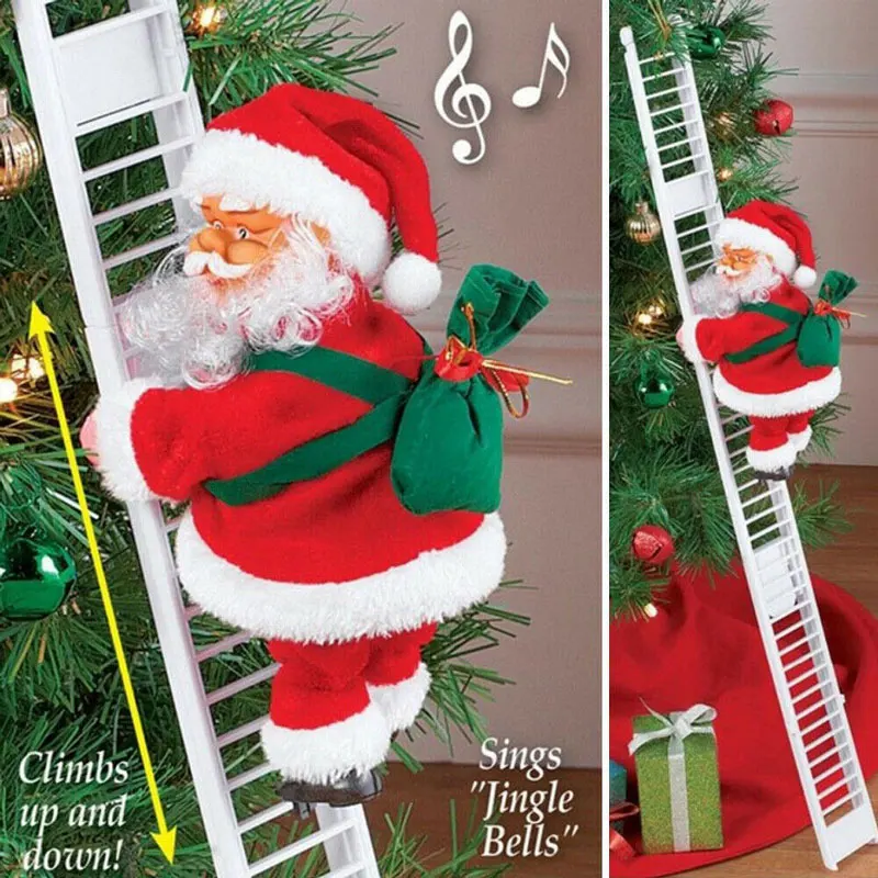 Plush Electronic Santa Claus Toy Climbing Staircase Father Christmas With Music Good Christmas Birthday Gift For Boys And Girls
Plush Electronic Santa Claus Toy Climbing Staircase Father Christmas With Music Good Christmas Birthday Gift For Boys And Girls