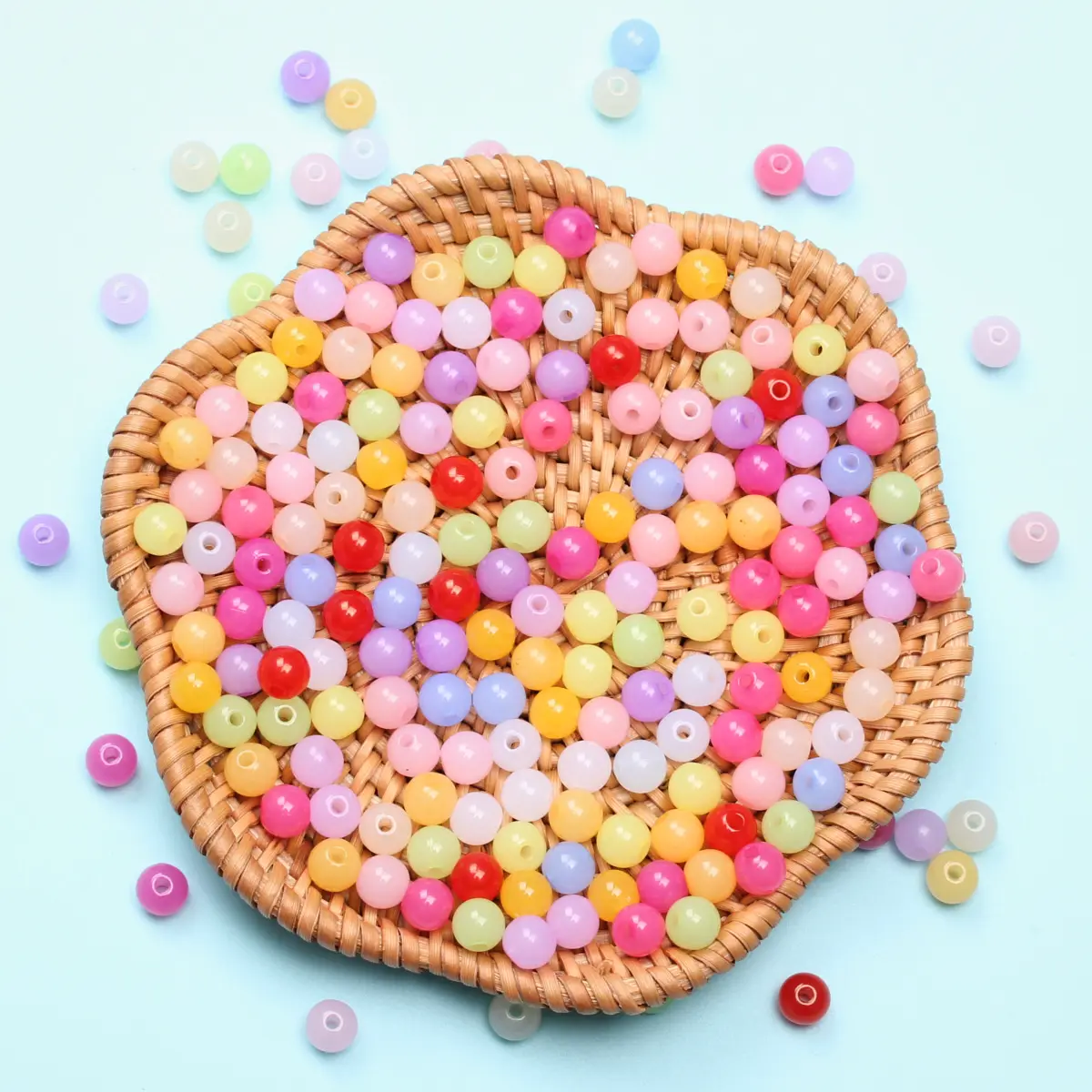 40Pcs 8mm Acrylic Jelly Color Round Loose Beads DIY Bracelet Necklace Pendant Handmade Jewelry Fashion Accessories Wholesale 
40Pcs 8mm Acrylic Jelly Color Round Loose Beads DIY Bracelet Necklace Pendant Handmade Jewelry Fashion Accessories Wholesale