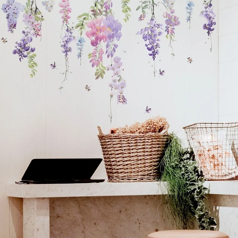 Flower Plants Floral Wall Stickers Home Room Decoration Bedroom Adhesive Wallpaper Wall Furniture Door House Interior Decor
Flower Plants Floral Wall Stickers Home Room Decoration Bedroom Adhesive Wallpaper Wall Furniture Door House Interior Decor