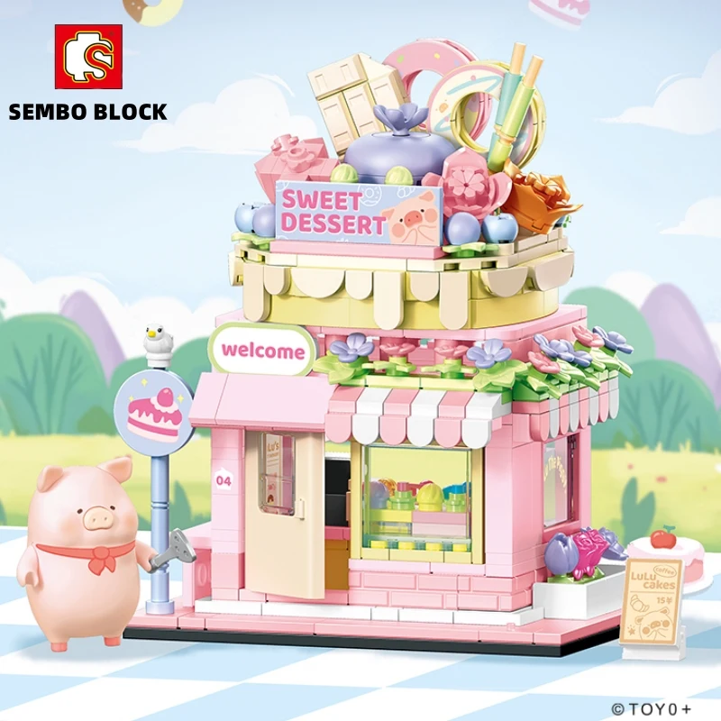 New SEMBO BLOCK Children's Assembled Building Block Can LULU Pig Street Scene Series First Toy Model Ornament Gift
New SEMBO BLOCK Children's Assembled Building Block Can LULU Pig Street Scene Series First Toy Model Ornament Gift
