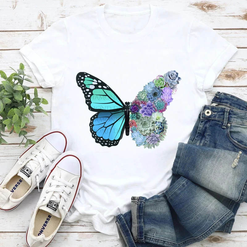 2023 New Women T-shirts Floral Butterfly Cute 90s Vintage Summer Short Sleeve T-shirts Female Harajukua Print Y2k Clothes Tops
2023 New Women T-shirts Floral Butterfly Cute 90s Vintage Summer Short Sleeve T-shirts Female Harajukua Print Y2k Clothes Tops