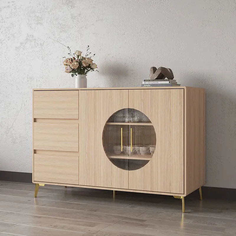 Solid Wood Sideboard Cabinet Log Style Large Capacity Storage Cabinet Modern Simple Home Wall Glass Door Tea Cabinet
Solid Wood Sideboard Cabinet Log Style Large Capacity Storage Cabinet Modern Simple Home Wall Glass Door Tea Cabinet
