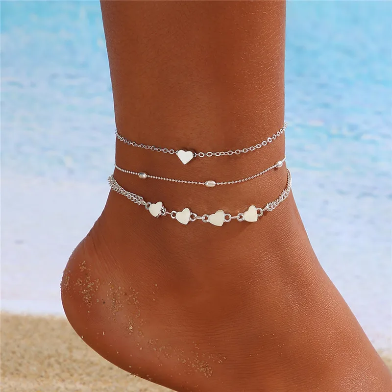 Simple Heart Female Anklets Barefoot Crochet Sandals Foot Jewelry Leg New Anklets On Foot Ankle Bracelets For Women Leg Chain
Simple Heart Female Anklets Barefoot Crochet Sandals Foot Jewelry Leg New Anklets On Foot Ankle Bracelets For Women Leg Chain