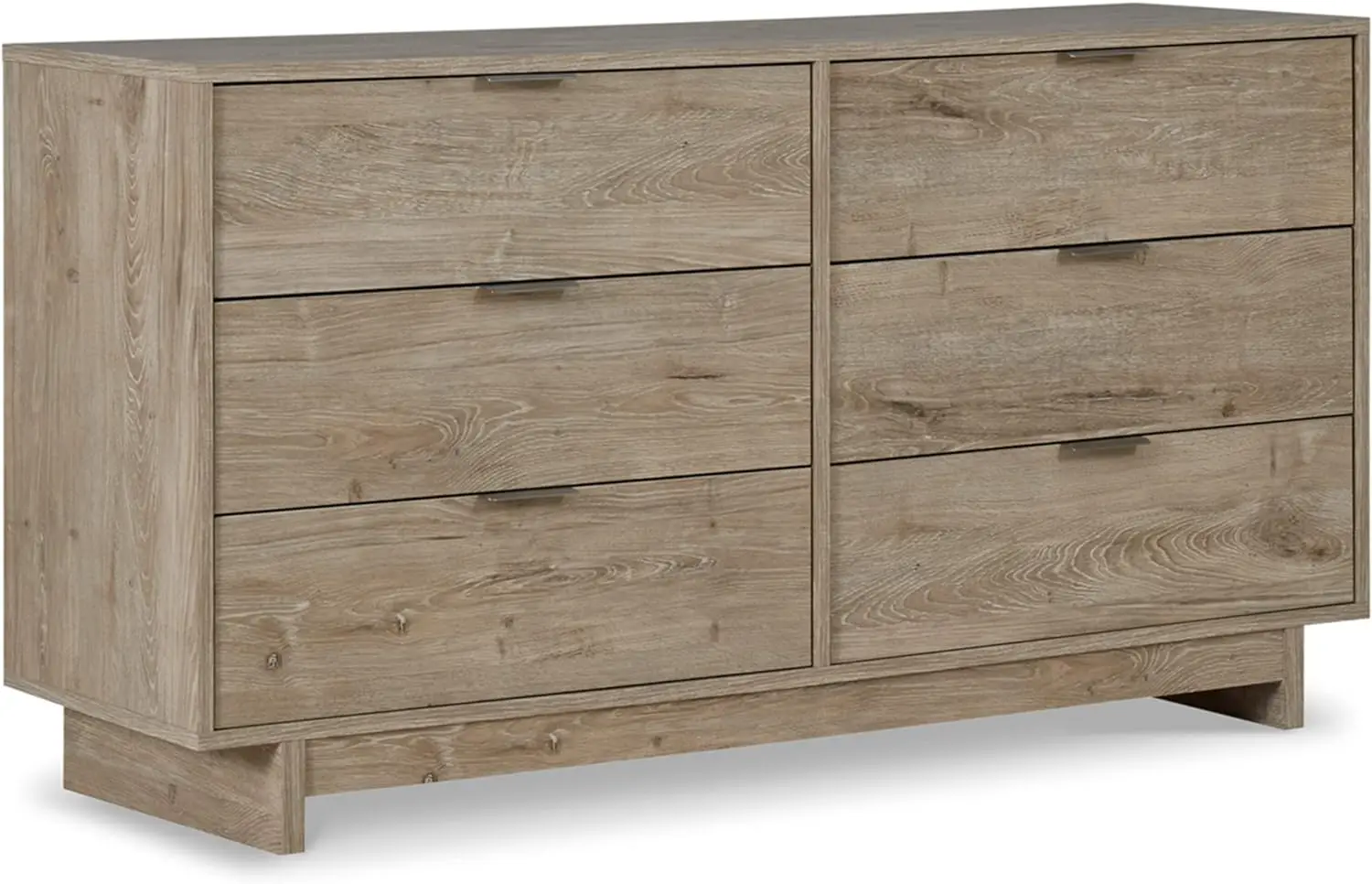 

Signature Design by Ashley Oliah Rustic 6 Drawer Dresser, Light Brown
