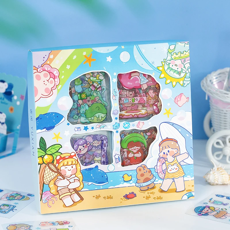 100 pcs/box Cute Summer Girl Journal Sticker Kawaii Stationery Cartoon Scrapbooking Decoration Material Diary Stickers Supplies
100 pcs/box Cute Summer Girl Journal Sticker Kawaii Stationery Cartoon Scrapbooking Decoration Material Diary Stickers Supplies