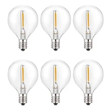 6Pcs G40 Led Replacement Light Bulbs, E12 Screw Base Shatterproof LED Globe Bulbs For Solar String Lights Warm White
6Pcs G40 Led Replacement Light Bulbs, E12 Screw Base Shatterproof LED Globe Bulbs For Solar String Lights Warm White