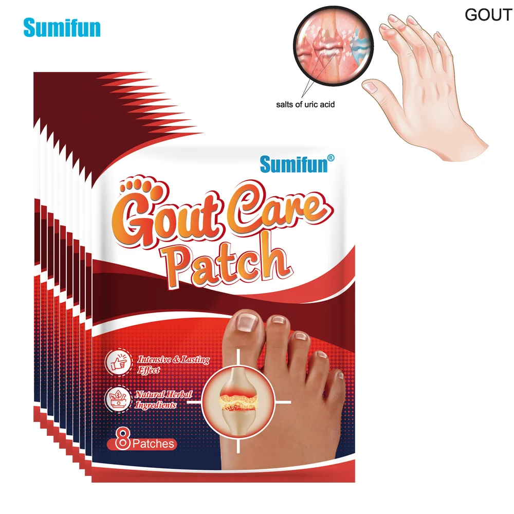 

8/40/80Pcs Sumifun Gout Treat Pain Relief Patch Toe Finger Bunion Hallux Valgus Sticker Arthritis Joint Foot Painkiller Plaster