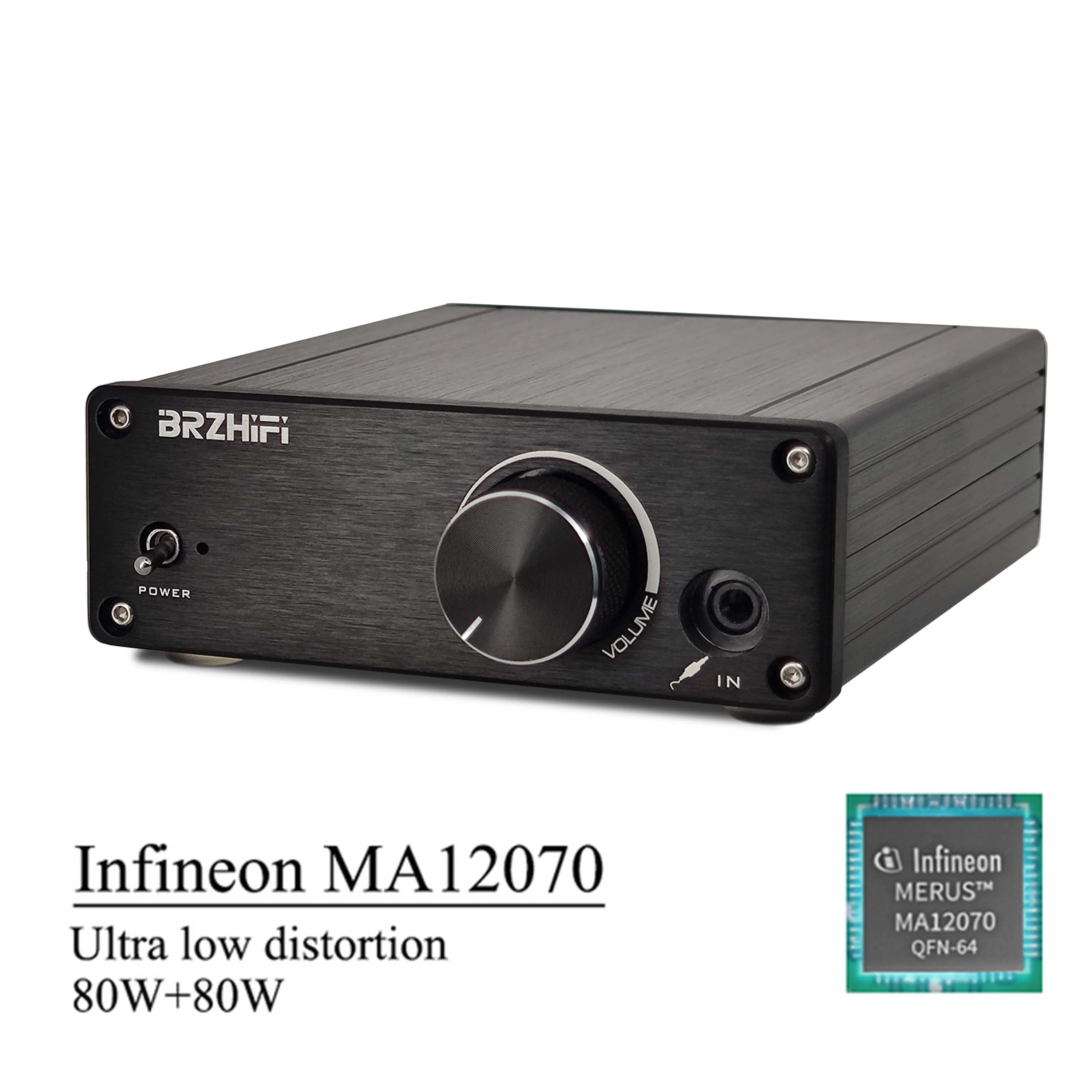 Hifi Audio 80WX2 Digital Power Amplifier Ultra-low Distortion MA12070 High Power Stereo Sound Amp Mini Size 2.0 Channel
Hifi Audio 80WX2 Digital Power Amplifier Ultra-low Distortion MA12070 High Power Stereo Sound Amp Mini Size 2.0 Channel