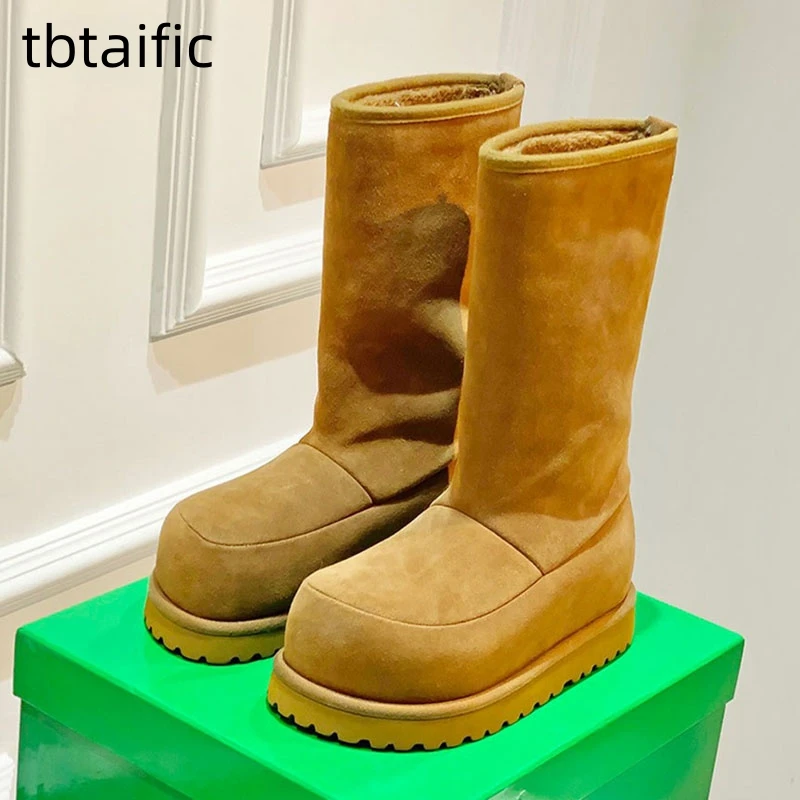 Winter Wool Platform Snow Boots For Women Warm Increased Heel Flat Casual Brand Shoes Long Boots Designer Plush Mid Calf Boots
Winter Wool Platform Snow Boots For Women Warm Increased Heel Flat Casual Brand Shoes Long Boots Designer Plush Mid Calf Boots