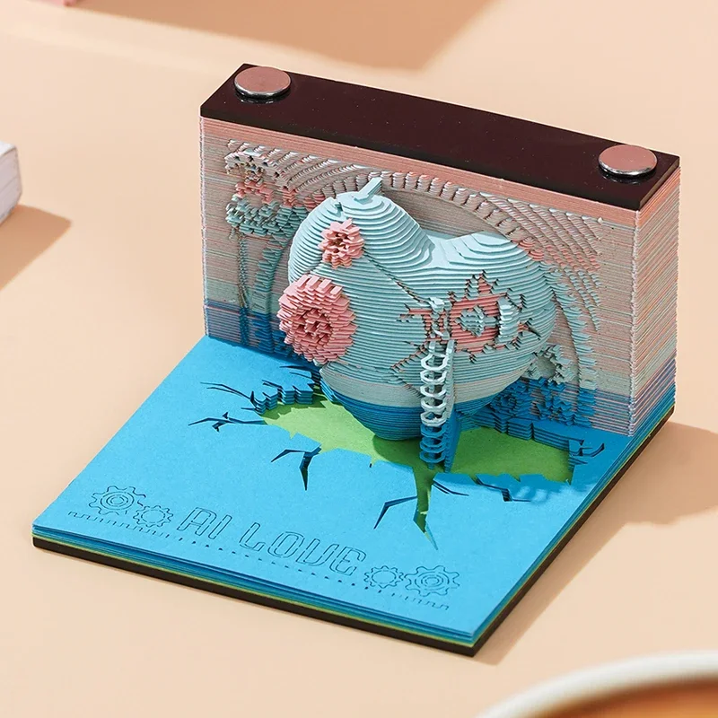 Mechanical Heart Multi-function Memo Pad Notepad 3D Note Custom Creative Block Note Friend Gifts Office School Supplies 2024
Mechanical Heart Multi-function Memo Pad Notepad 3D Note Custom Creative Block Note Friend Gifts Office School Supplies 2024