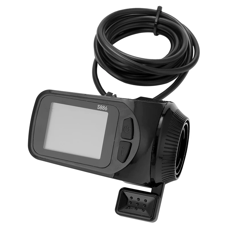 24V/36V/48V S886 Ebike LCD Display Panel Thumb Throttle For Electric Bicycles E-Scooter
24V/36V/48V S886 Ebike LCD Display Panel Thumb Throttle For Electric Bicycles E-Scooter